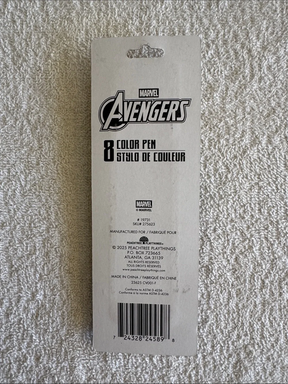 Marvel Avengers Multi-Color 8-Ink Pen - Purple and Black
